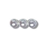 Impex Extra Value Glass Pearl Beads 6mm White