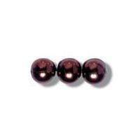 impex extra value glass pearl beads 8mm bronze