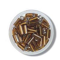 Impex Extra Value Glass Bugle Beads Bronze