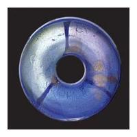 impex deluxe glass pendant circle blue