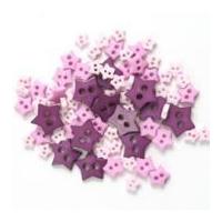 impex star shape miniature buttons lilac