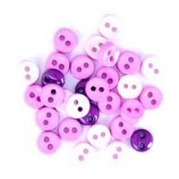 Impex Round Shape Miniature Buttons Lilac