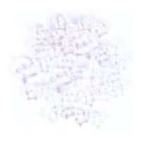 Impex Star Shape Miniature Buttons Transparent White