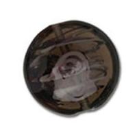 Impex Round Rose Lamp Beads Black