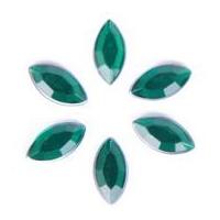 Impex Oval Stick-On Diamante Jewels Green