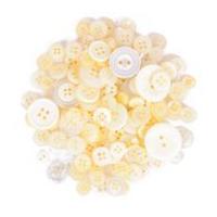 Impex Assorted Buttons for Crafts Cream