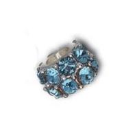 Impex Rhinestone Diamante Beads Aqua