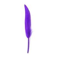 impex duck craft feathers 10cm purple