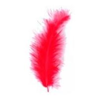 impex marabou craft feathers 16cm red