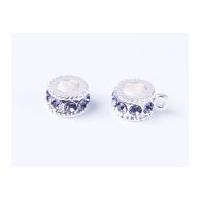 Impex A La Mode Style Rhinestone Beads Lavender Mix