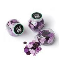 Impex Jar of Buttons Assorted Purple