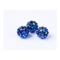 impex rhinestone crystal acrylic beads dark bluepurple