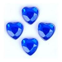 Impex Heart Stick-On Diamante Jewels Royal Blue