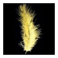 impex marabou craft feathers 16cm yellow