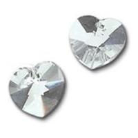 Impex Luxe Czech Crystal Heart Beads 14mm Crystal