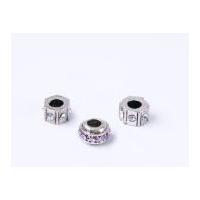 impex a la mode style spacer beads crystal rose rstone mix 1