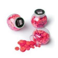 Impex Jar of Buttons Assorted Red