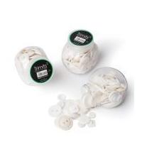 Impex Jar of Buttons Assorted White
