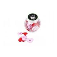 Impex Jar of Buttons Assorted Hearts