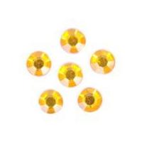 Impex Round Stick-On Diamante Jewels 5mm Gold