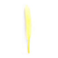 Impex Duck Craft Feathers With Glitter 14cm Yellow