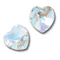 Impex Luxe Czech Crystal Heart Beads 14mm Crystal AB