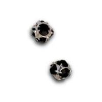 Impex Luxe Czech Crystal Ball Beads Jet