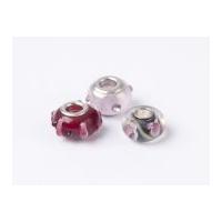 Impex A La Mode Large Hole Glass Beads Bobble Flower Mix