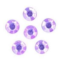 impex round stick on diamante jewels 6mm lilac