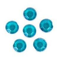 Impex Round Stick-On Diamante Jewels 6mm Green