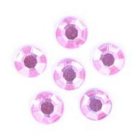 impex round stick on diamante jewels 6mm pink