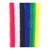 Impex Straight Chenille Pipe Cleaners 6mm x 15cm Assorted Colours