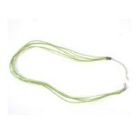 impex waxed cord with clasp jewellery findings green