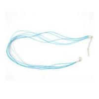 Impex Waxed Cord With Clasp Jewellery Findings Ice Blue