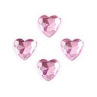 impex heart stick on diamante jewels pink