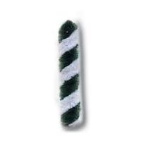 Impex Straight Chenille Pipe Cleaners 8mm x 30cm Green & White