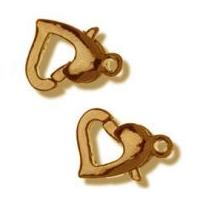 Impex Heart Clasp Jewellery Findings Antique