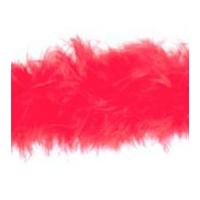 impex marabou boa feather trimming red