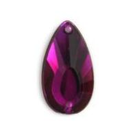 Impex Teardrop Diamante Jewels Purple