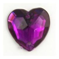 Impex Heart Diamante Jewels Purple