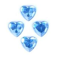 Impex Heart Stick-On Diamante Jewels Blue