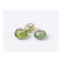 impex a la mode large hole glass beads citrus green mix