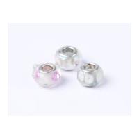 Impex A La Mode Large Hole Glass Beads White Bobble Mix