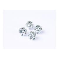 Impex Rhinestone Crystal Acrylic Beads Silver