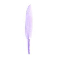 Impex Duck Craft Feathers With Glitter 14cm Lilac