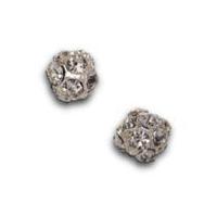 Impex Luxe Czech Crystal Ball Beads Silver Crystal