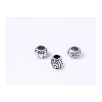 Impex A La Mode Style Spacer Beads Silver Twist Mix