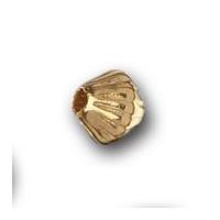 Impex Deluxe Small Fluted Bicone Jewellery Findings Gold