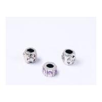 Impex A La Mode Style Spacer Beads Crystal Rose R/stone Mix 6