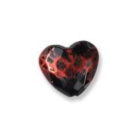 Impex Faceted Heart Beads Red